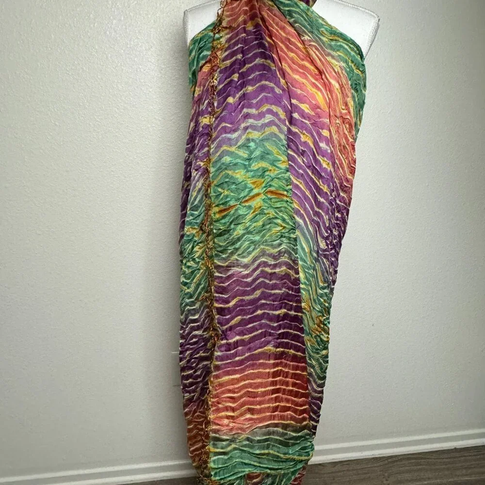 Sarong 100% silk Multicolor